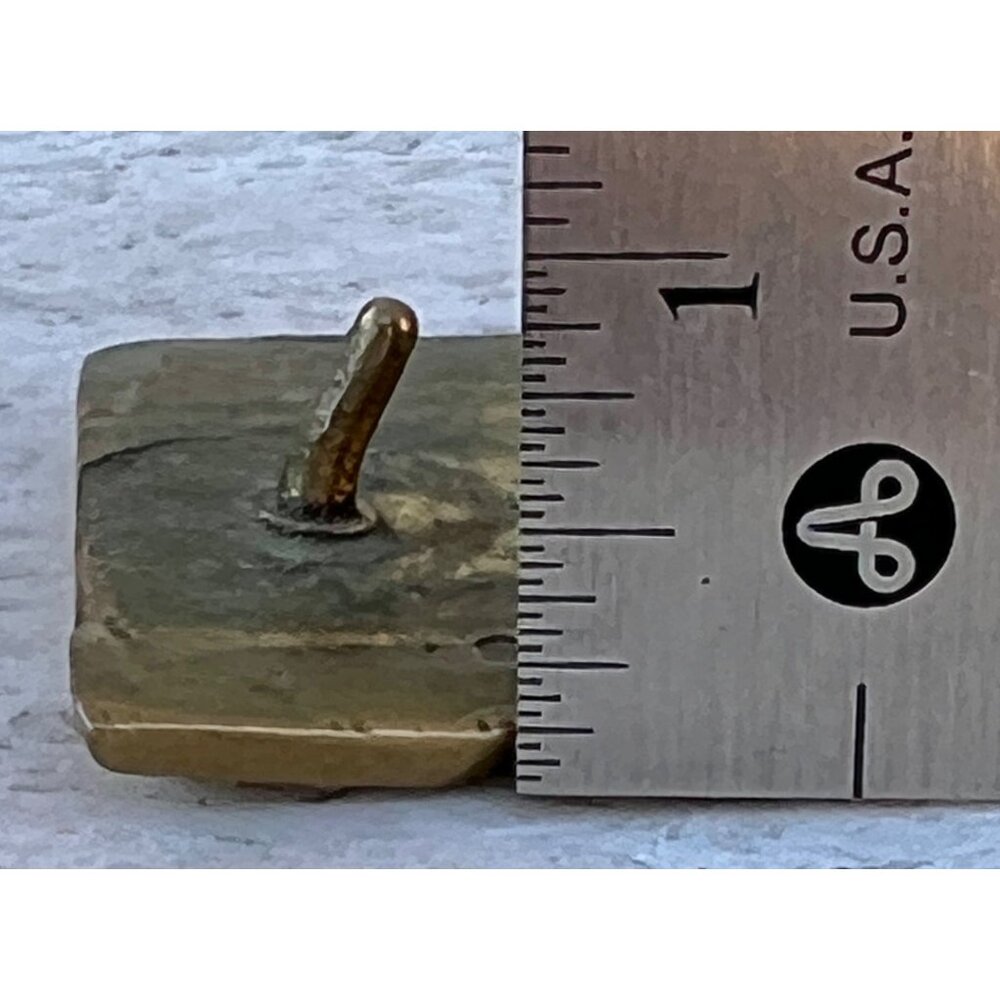 Belt Buckle Solid Brass "Praise The Lord" 3.25L Vintage 1970s Religious Worship - Picture 7 of 7